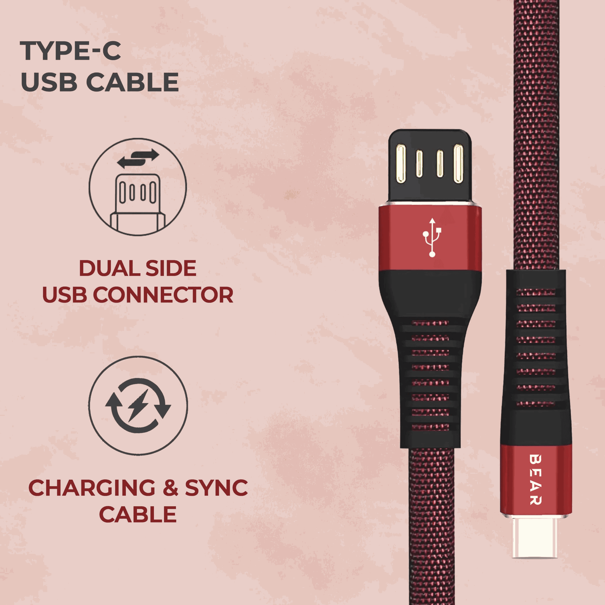 BEAR FLAT Premium USB to 8 Pin - BearAudio